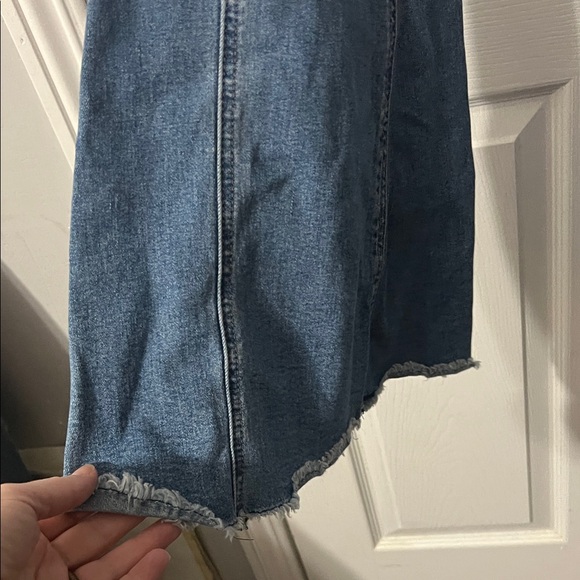 Roll & Roll Denim Flare Jeans with Frayed Hem - Picture 5 of 7